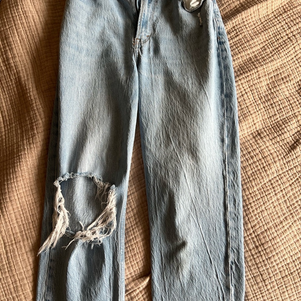 Abercrombie Distressed Light Blue Women's Jeans